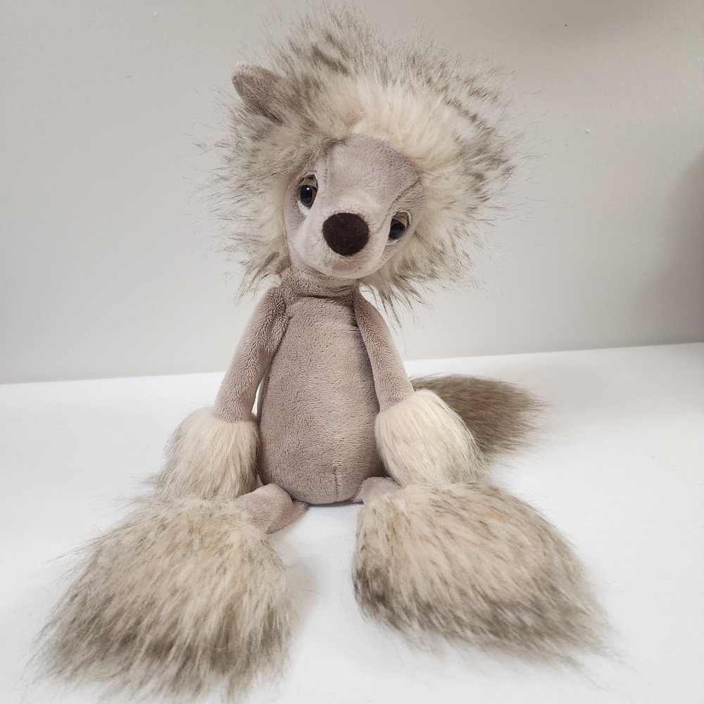 Jellycat CHI CHI Chinese Crested Dog Plush Puppy Stuffed Animal 16" Retired Rare